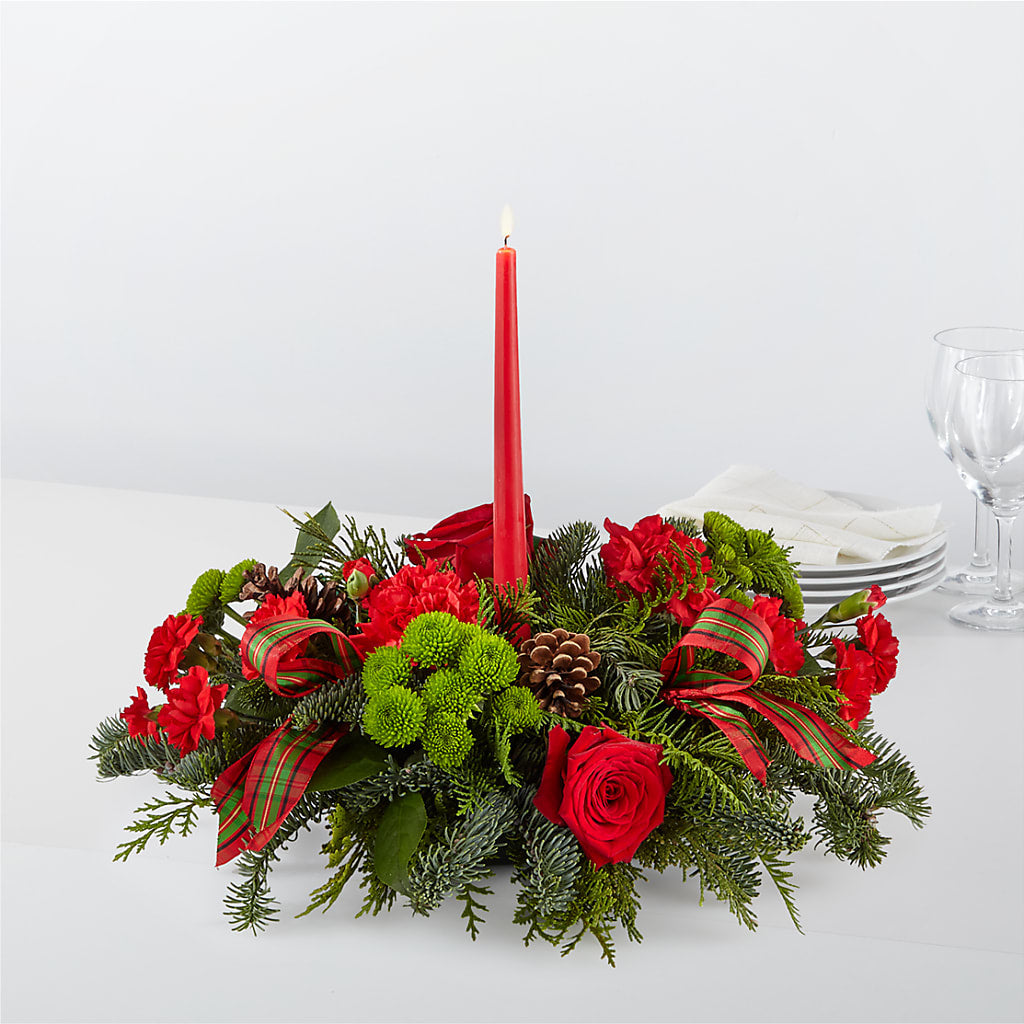 By the Candlelight Centerpiece – SIXTO'S FLOWER SHOP, Union City NJ