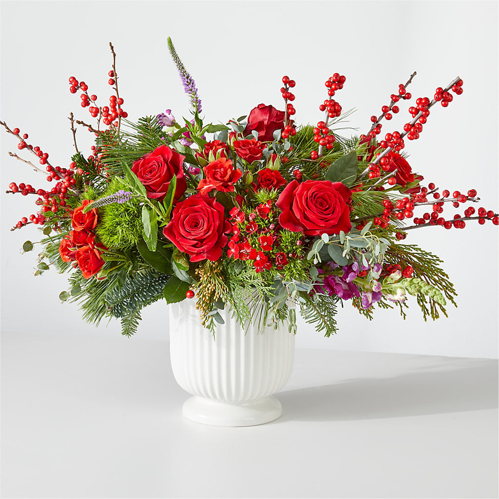 Big Red Bow Bouquet – SIXTO'S FLOWER SHOP, Union City NJ