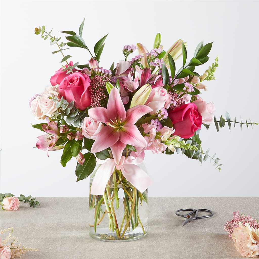 Pink Ribbon - A Florist Original – SIXTO'S FLOWER SHOP, Union City NJ