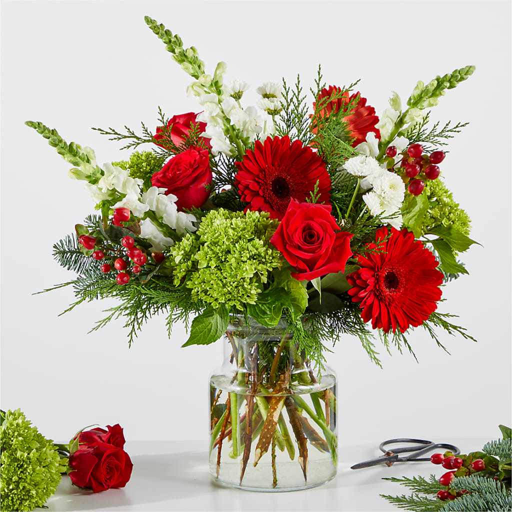 Merry Moment Bouquet – A Florist Original – SIXTO'S FLOWER SHOP, Union City NJ