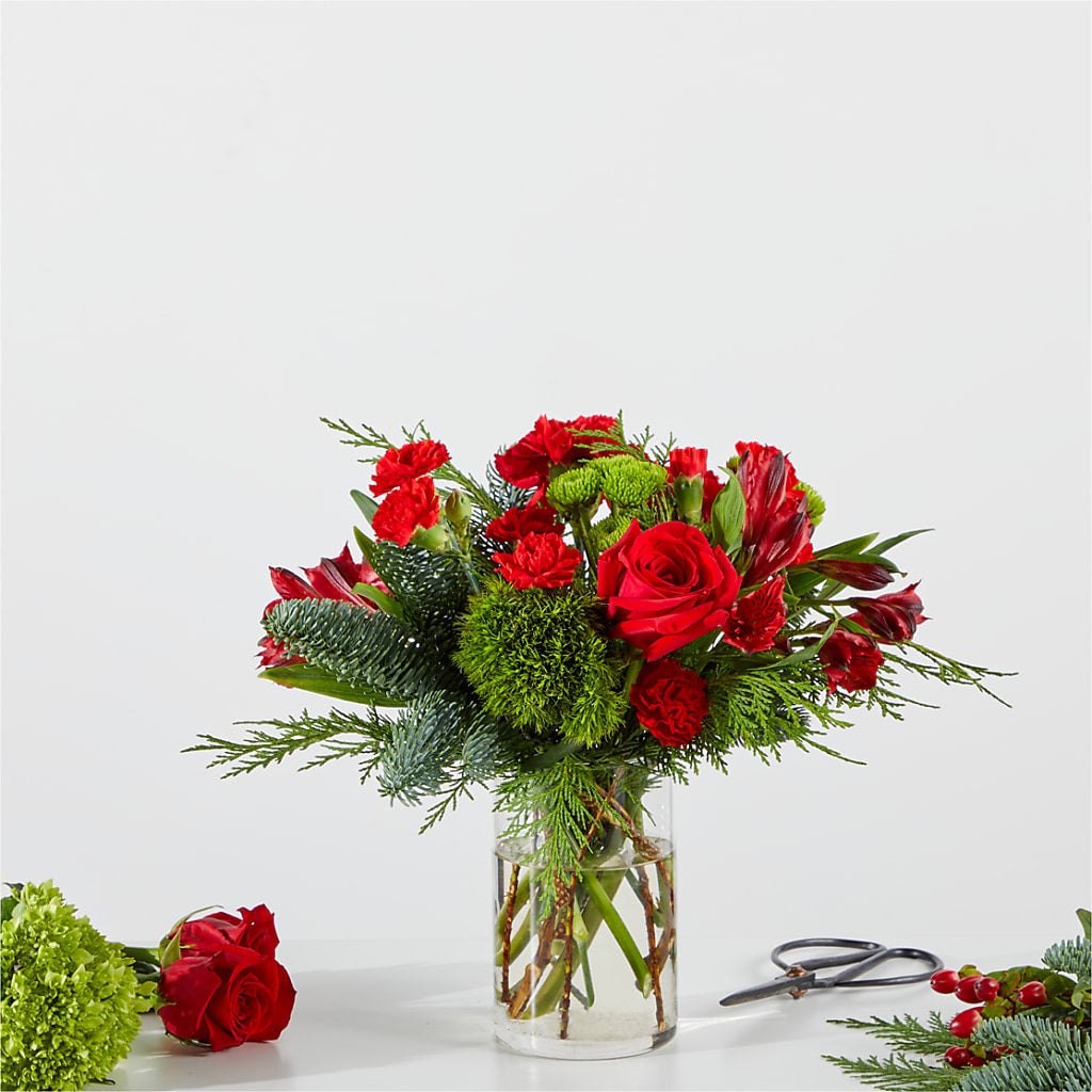 Merry Moment Bouquet – A Florist Original – SIXTO'S FLOWER SHOP, Union City NJ