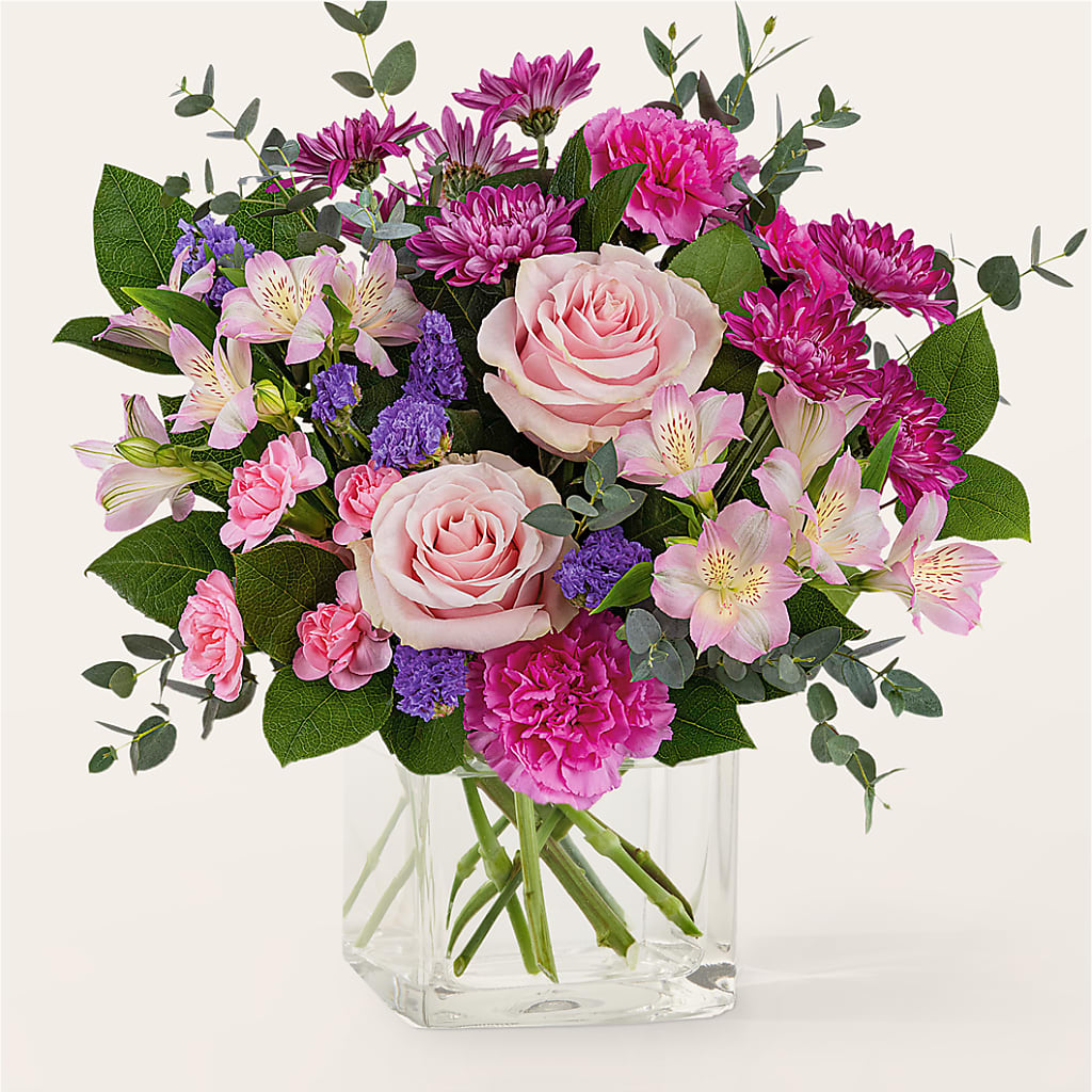 Rosy Radiance Bouquet – SIXTO'S FLOWER SHOP, Union City NJ