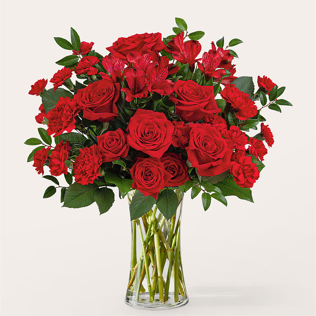Brilliant Ruby Bouquet – SIXTO'S FLOWER SHOP, Union City NJ