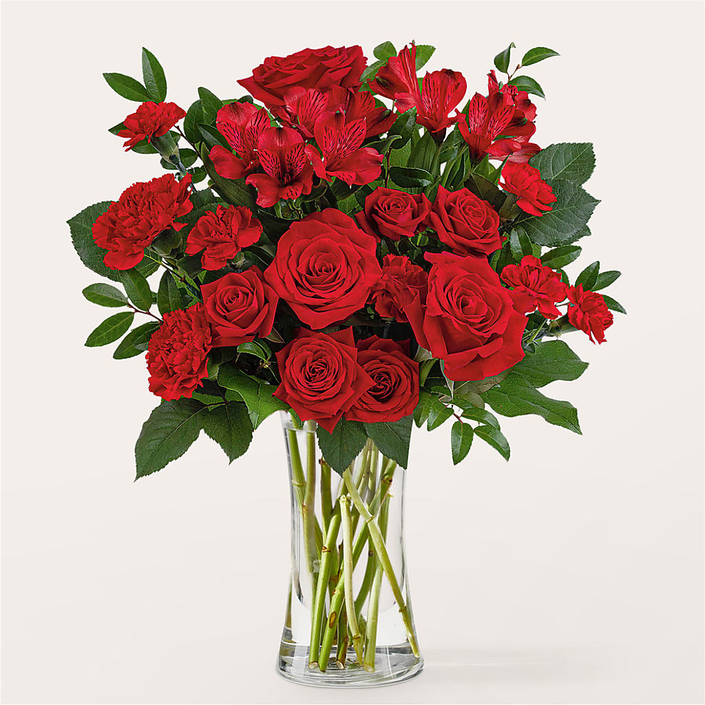 Brilliant Ruby Bouquet – SIXTO'S FLOWER SHOP, Union City NJ