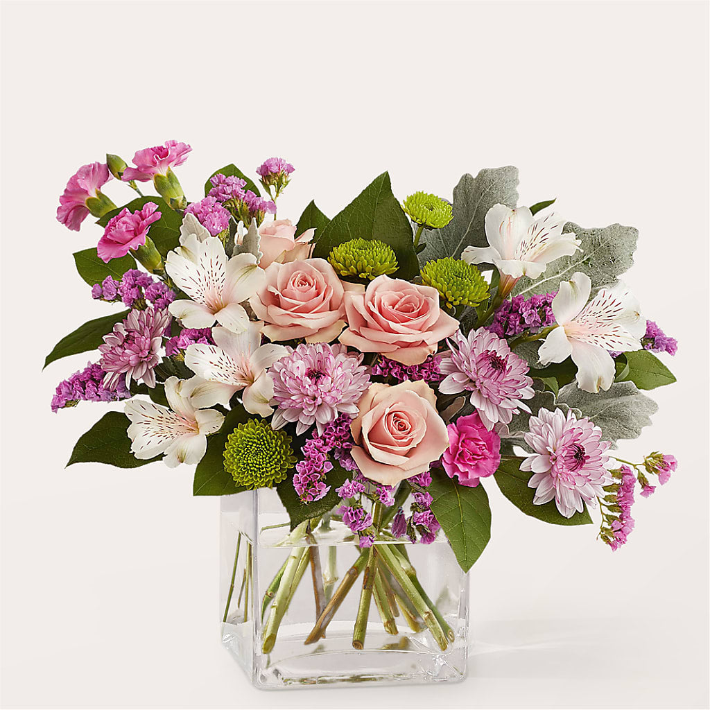 Pink Suede Bouquet – SIXTO'S FLOWER SHOP, Union City NJ