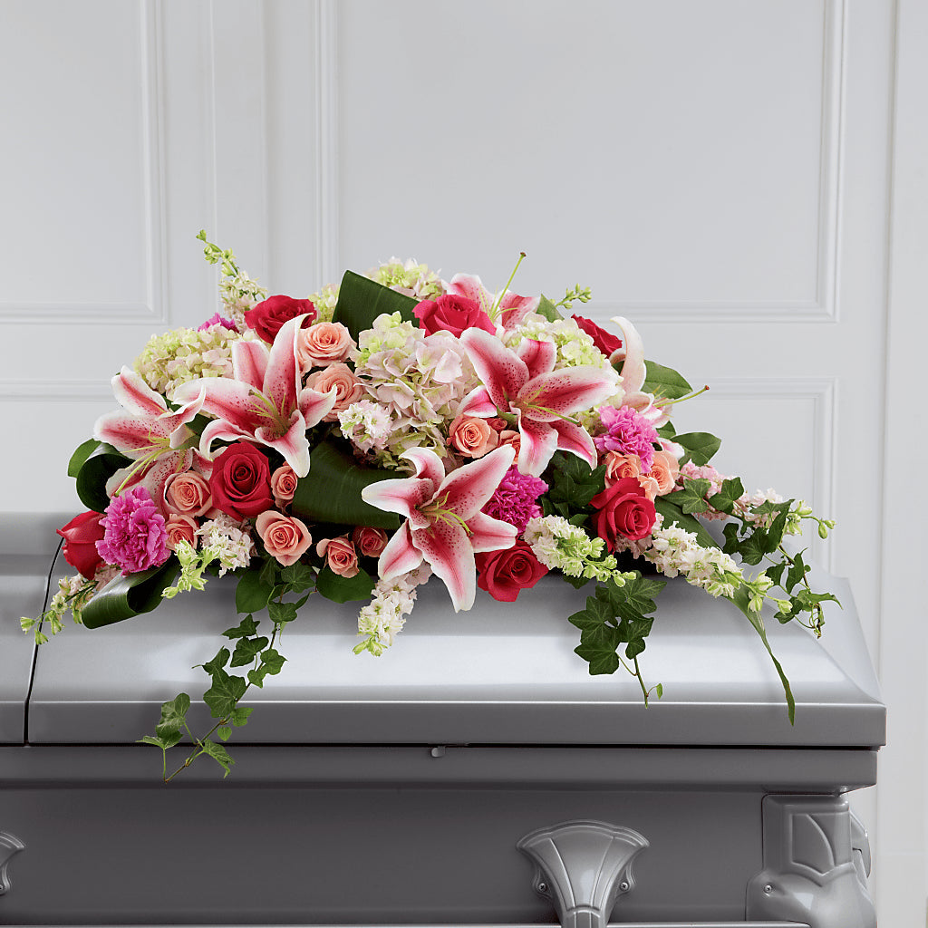 Splendid Grace Casket Spray – SIXTO'S FLOWER SHOP, Union City NJ