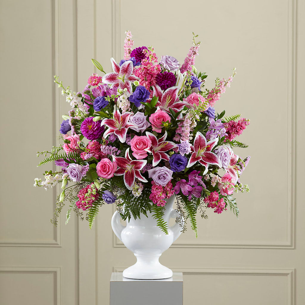 Peaceful Tribute Arrangement – SIXTO'S FLOWER SHOP, Union City NJ