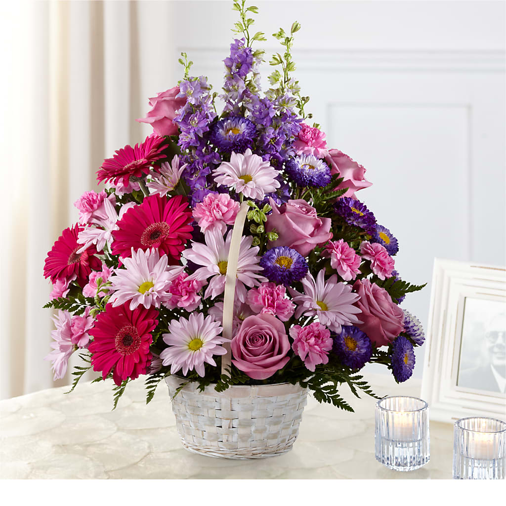 Pastel Peace Basket – SIXTO'S FLOWER SHOP, Union City NJ