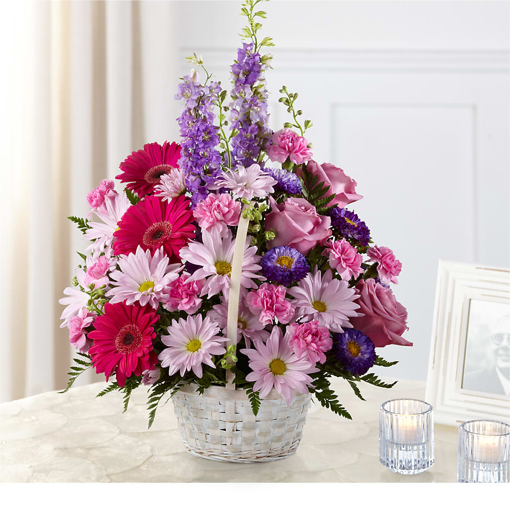 Pastel Peace Basket – SIXTO'S FLOWER SHOP, Union City NJ