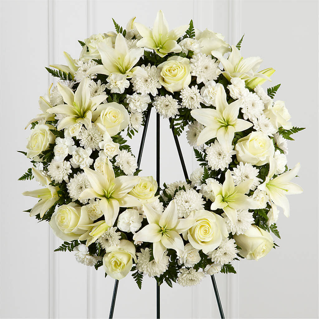Treasured Tribute Wreath – SIXTO'S FLOWER SHOP, Union City NJ
