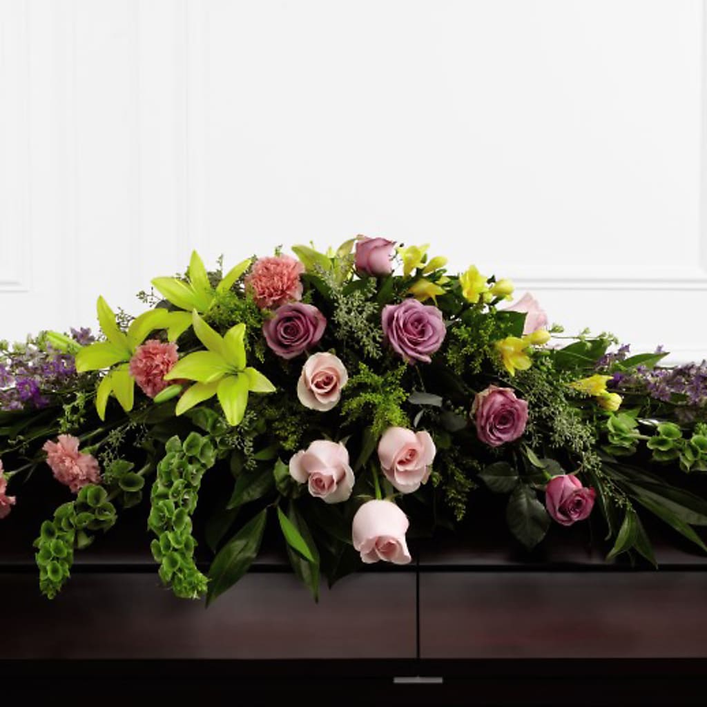 Forever Beloved Casket Spray – SIXTO'S FLOWER SHOP, Union City NJ