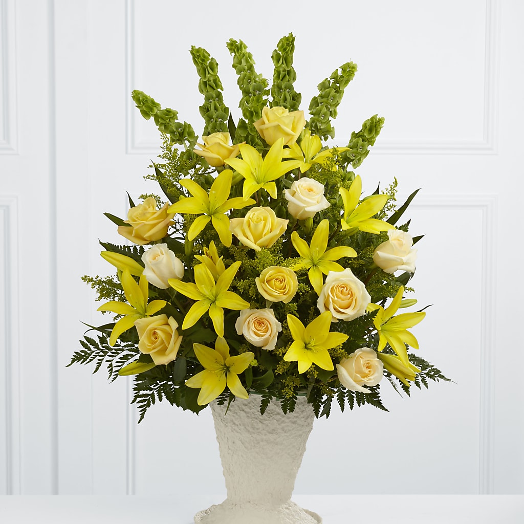 Golden Memories Arrangement – SIXTO'S FLOWER SHOP, Union City NJ
