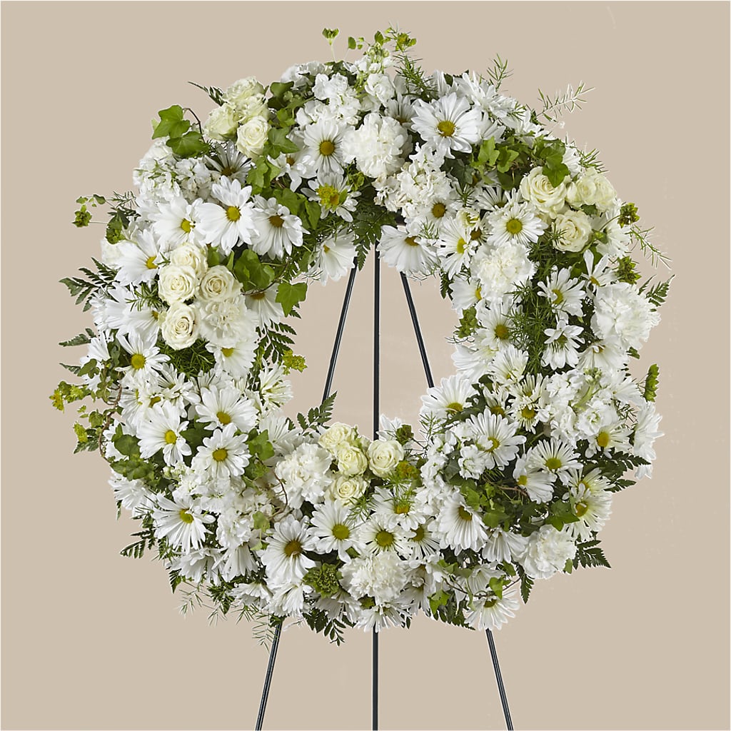 Faithful Wishes Wreath – SIXTO'S FLOWER SHOP, Union City NJ