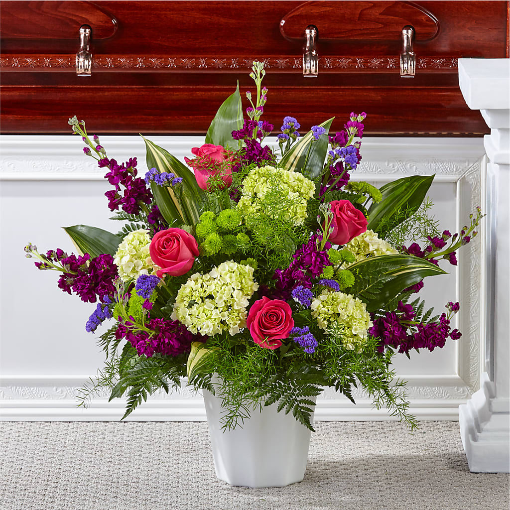 Beautiful Horizons Floor Basket – SIXTO'S FLOWER SHOP, Union City NJ