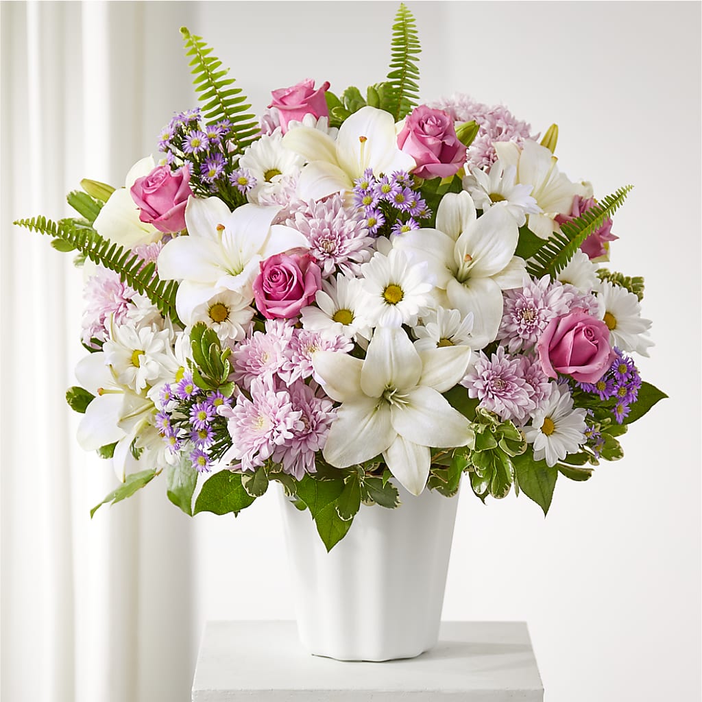 Warmest Thoughts Tabletop Basket – SIXTO'S FLOWER SHOP, Union City NJ