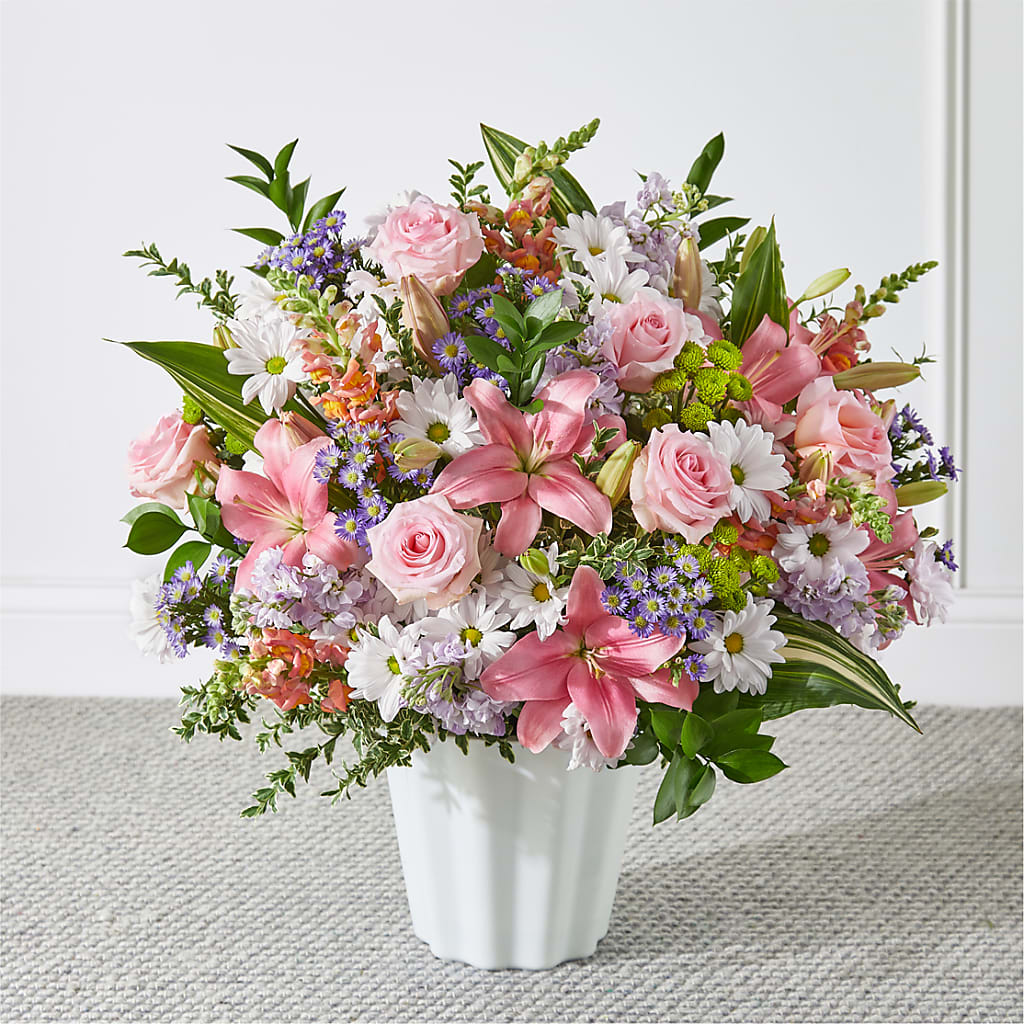 Abundant Compassion Floor Basket – SIXTO'S FLOWER SHOP, Union City NJ