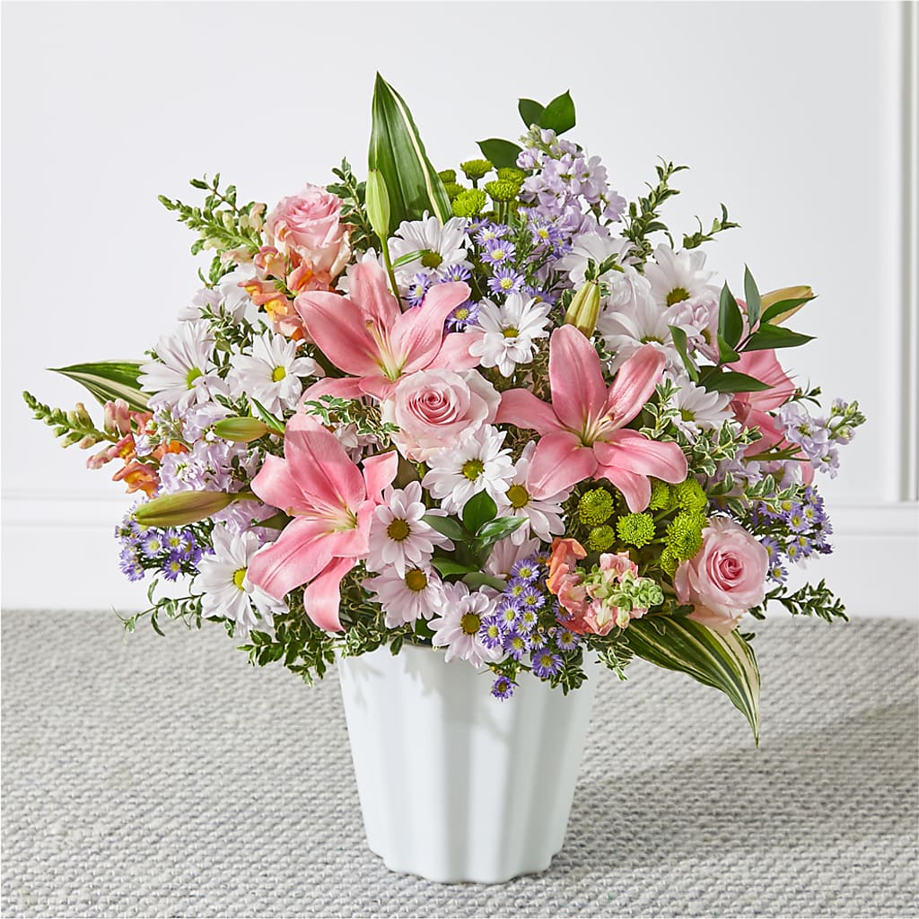Abundant Compassion Floor Basket – SIXTO'S FLOWER SHOP, Union City NJ