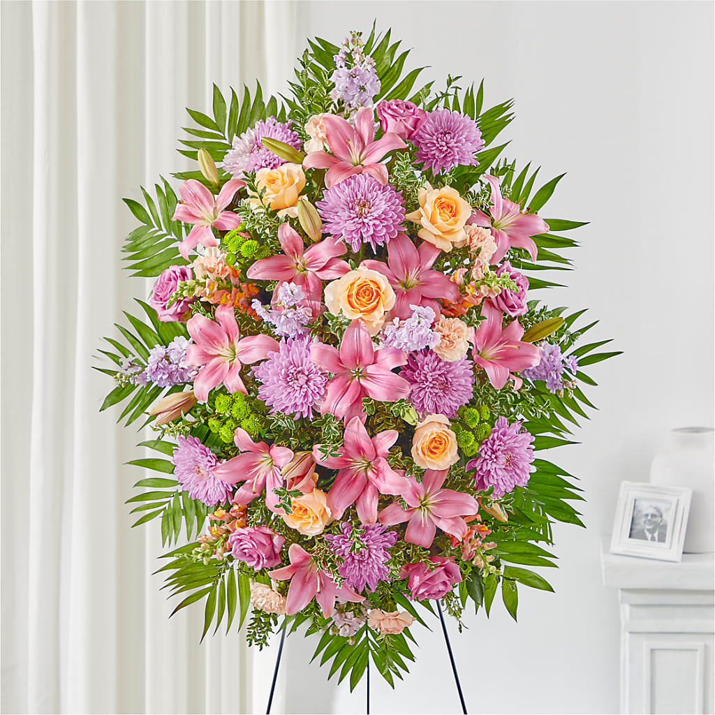 Love & Light Standing Spray – SIXTO'S FLOWER SHOP, Union City NJ