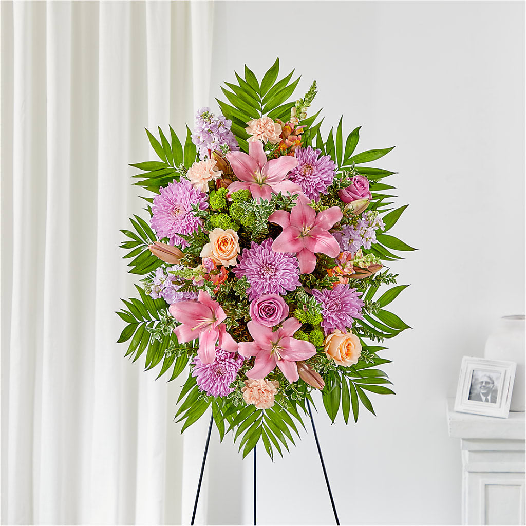 Love & Light Standing Spray – SIXTO'S FLOWER SHOP, Union City NJ
