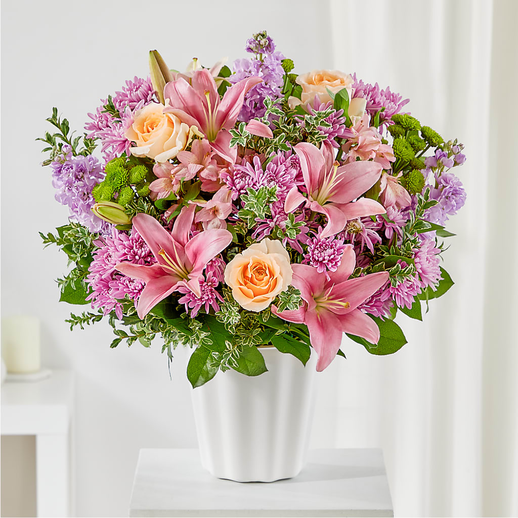 Supportive Embrace Tabletop Basket – SIXTO'S FLOWER SHOP, Union City NJ
