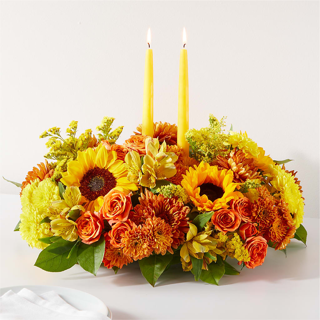 Autumn Harmony Centerpiece – SIXTO'S FLOWER SHOP, Union City NJ