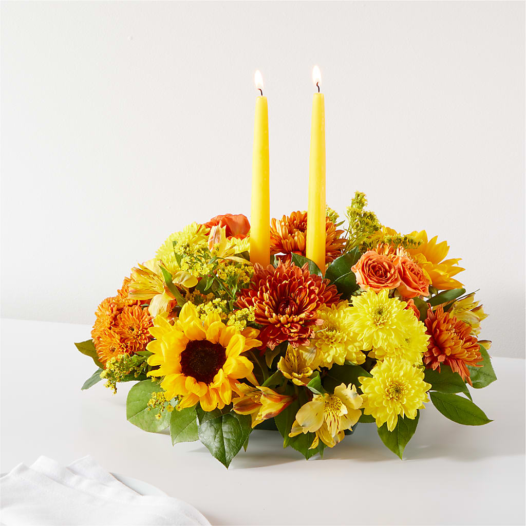 Autumn Harmony Centerpiece – SIXTO'S FLOWER SHOP, Union City NJ