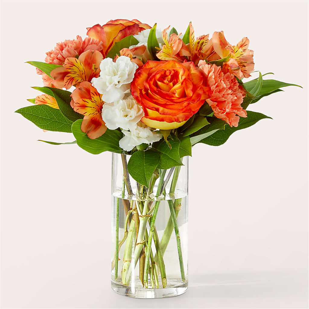 Apricot Glow Bouquet – SIXTO'S FLOWER SHOP, Union City NJ