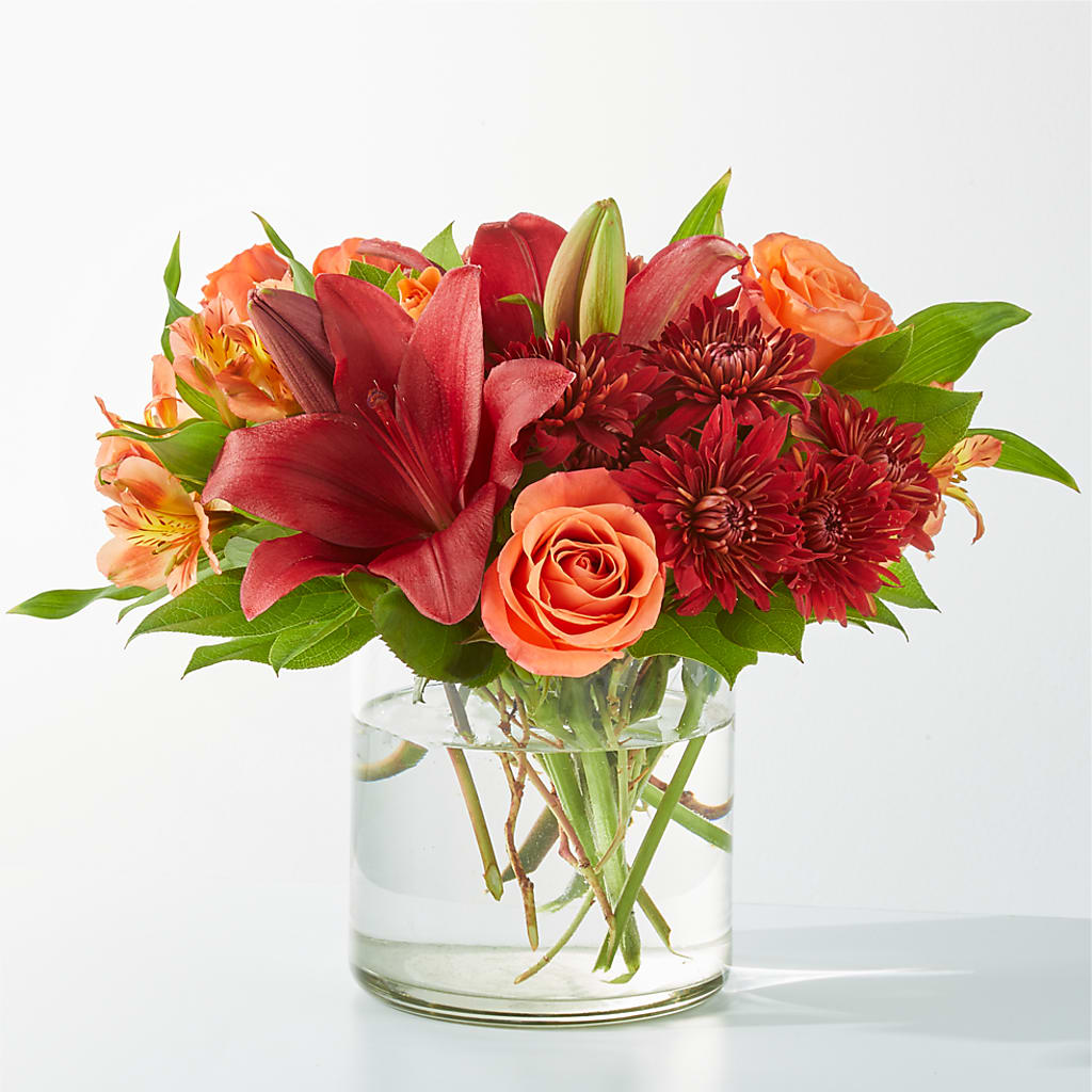 Crimson Leaves Bouquet – SIXTO'S FLOWER SHOP, Union City NJ
