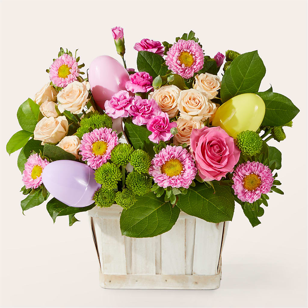Get Eggcited Basket – SIXTO'S FLOWER SHOP, Union City NJ