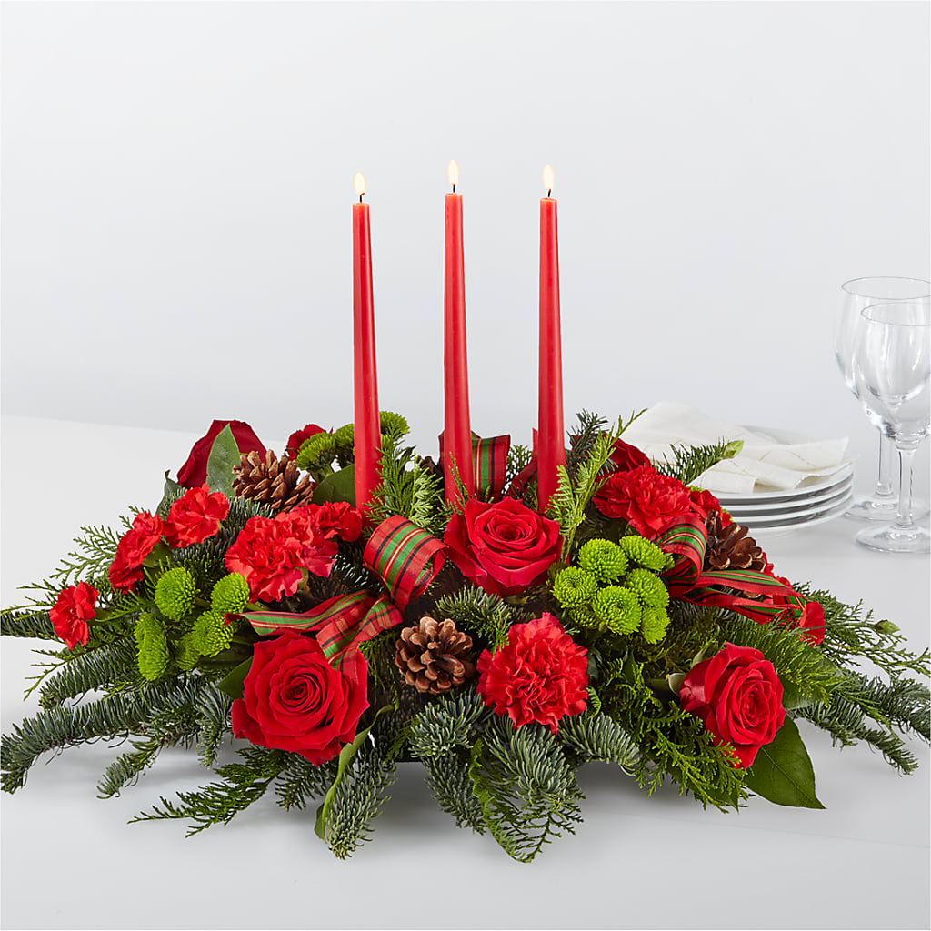 By the Candlelight Centerpiece – SIXTO'S FLOWER SHOP, Union City NJ