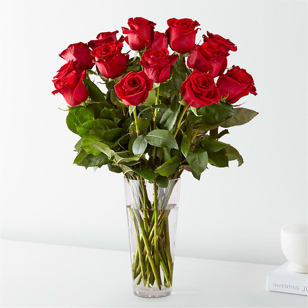 Long Stem Red Rose Bouquet – SIXTO'S FLOWER SHOP, Union City NJ