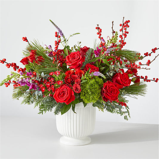 Big Red Bow Bouquet – SIXTO'S FLOWER SHOP, Union City NJ
