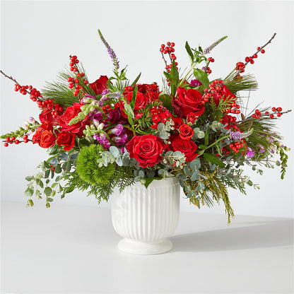 Big Red Bow Bouquet – SIXTO'S FLOWER SHOP, Union City NJ