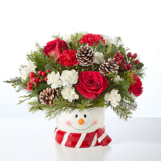 Jolly Snowman Bouquet – SIXTO'S FLOWER SHOP, Union City NJ