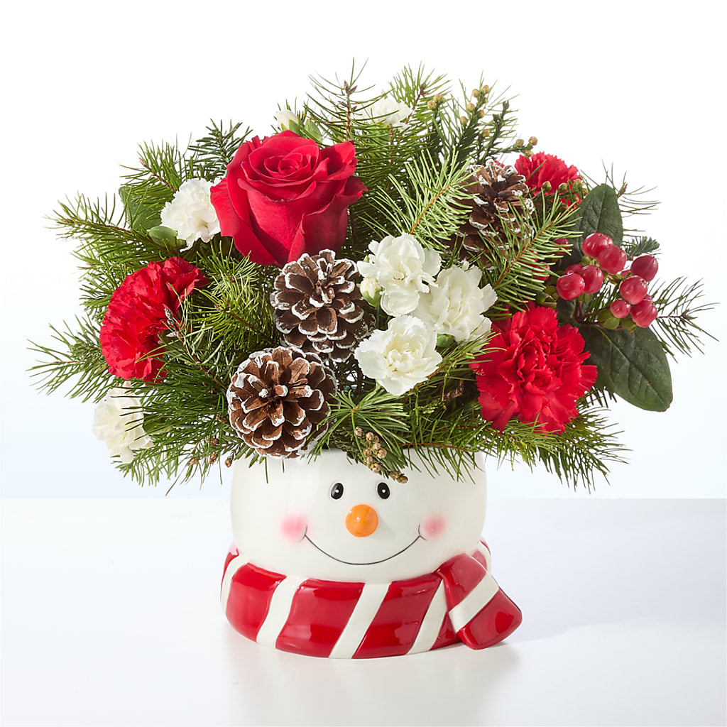 Jolly Snowman Bouquet – SIXTO'S FLOWER SHOP, Union City NJ