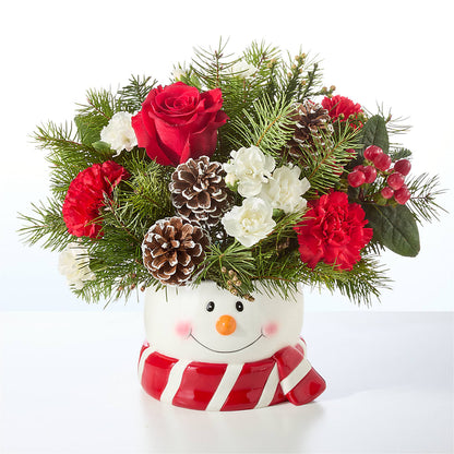 Jolly Snowman Bouquet – SIXTO'S FLOWER SHOP, Union City NJ