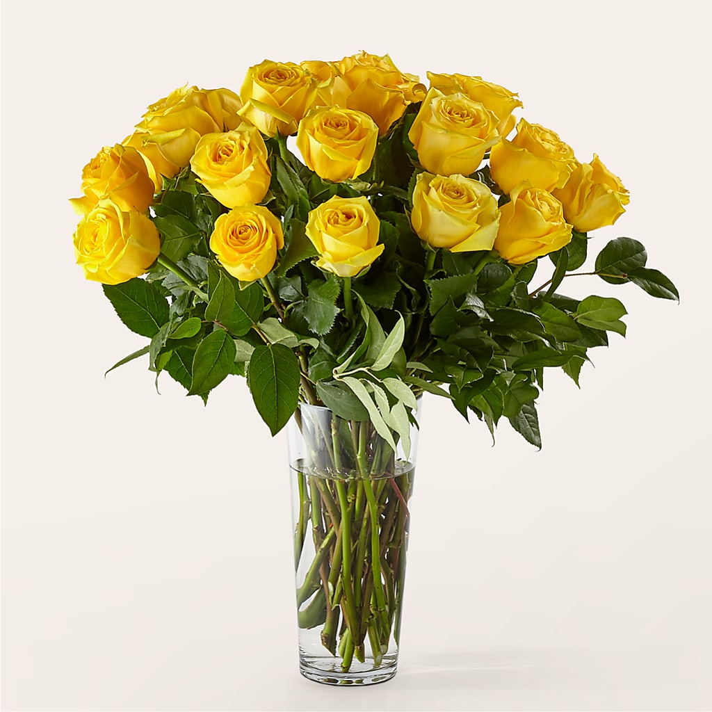 Long Stem Yellow Rose Bouquet – SIXTO'S FLOWER SHOP, Union City NJ
