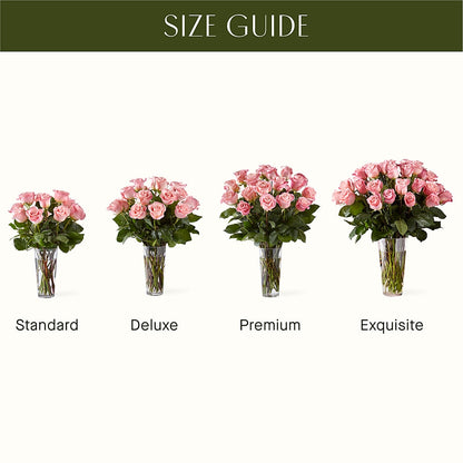 Long Stem Pink Rose Bouquet – SIXTO'S FLOWER SHOP, Union City NJ