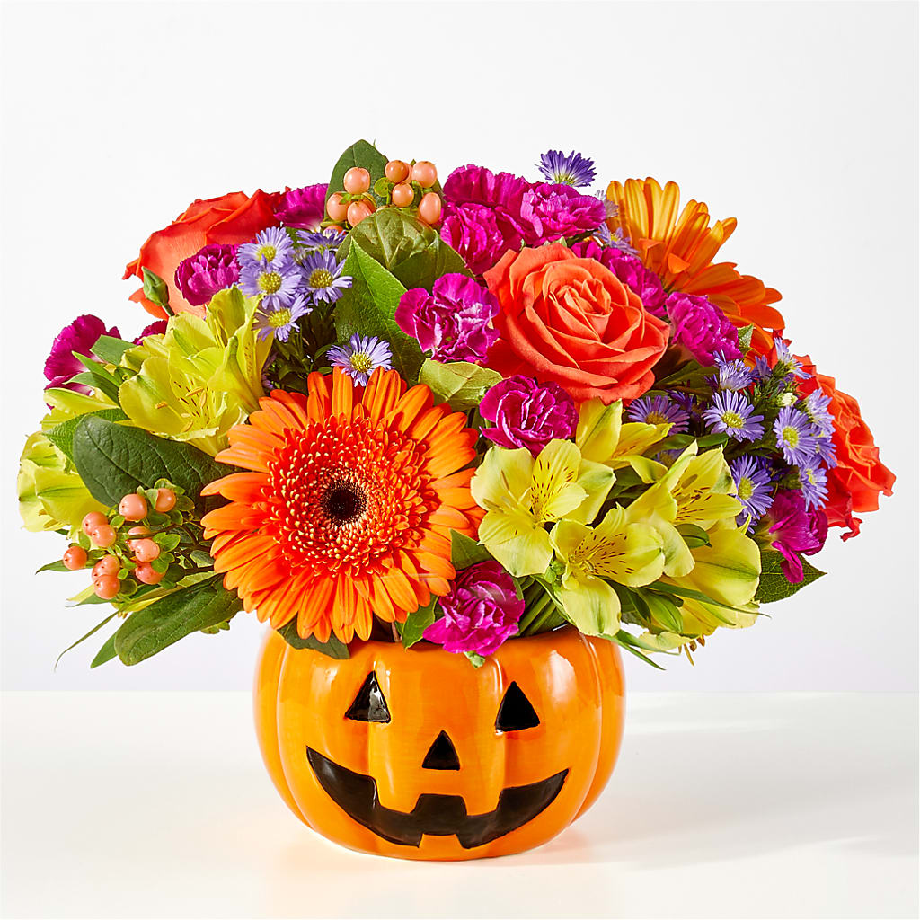 Tricks & Treats Pumpkin – SIXTO'S FLOWER SHOP, Union City NJ