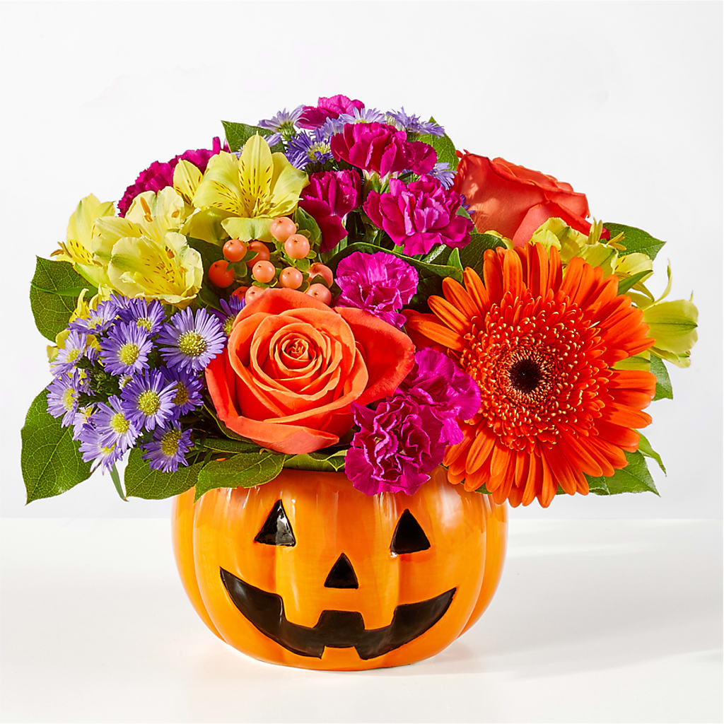 Tricks & Treats Pumpkin – SIXTO'S FLOWER SHOP, Union City NJ
