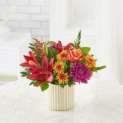 Burgundy Landscape Bouquet – SIXTO'S FLOWER SHOP, Union City NJ