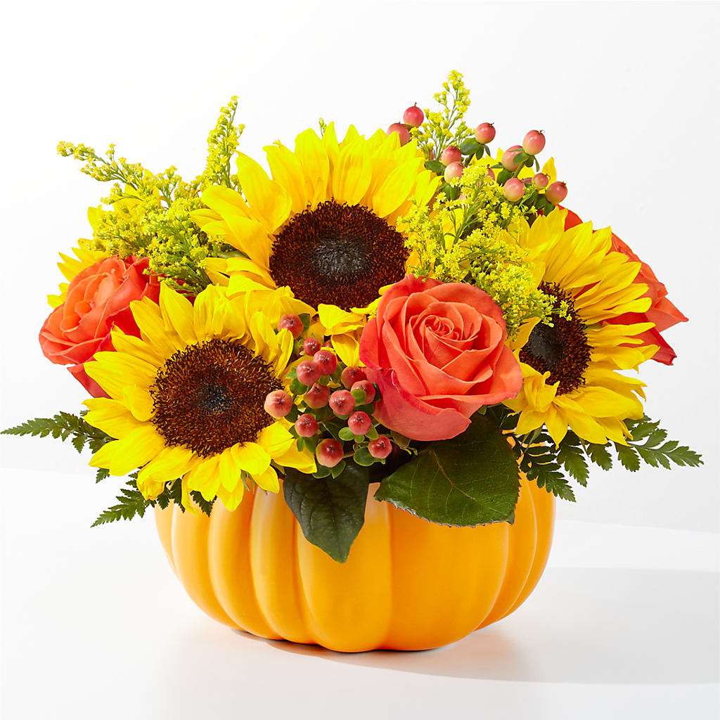 Pick of the Patch Pumpkin Bouquet – SIXTO'S FLOWER SHOP, Union City NJ