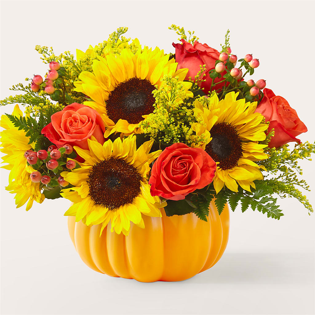 Pick of the Patch Pumpkin Bouquet – SIXTO'S FLOWER SHOP, Union City NJ