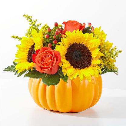 Pick of the Patch Pumpkin Bouquet – SIXTO'S FLOWER SHOP, Union City NJ