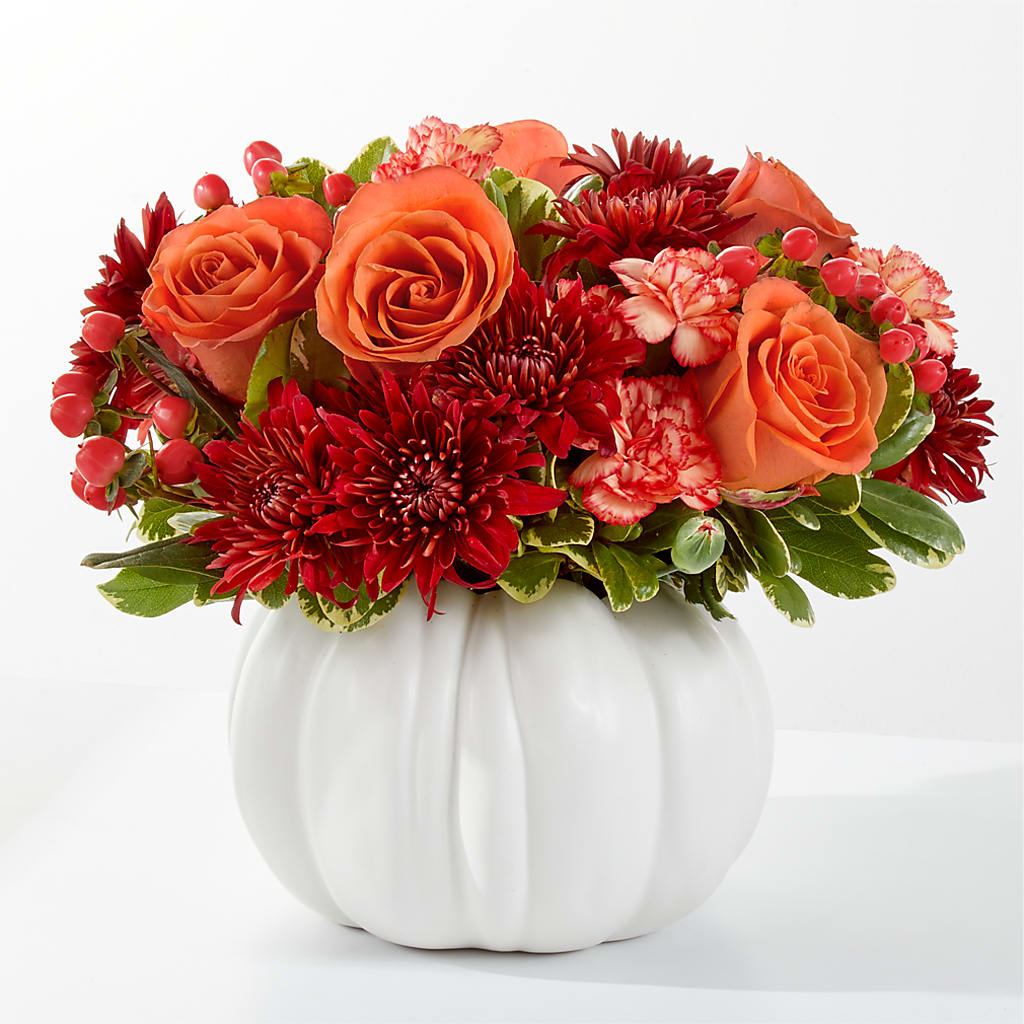Autumn Air Pumpkin Bouquet – SIXTO'S FLOWER SHOP, Union City NJ