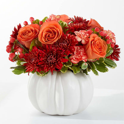 Autumn Air Pumpkin Bouquet – SIXTO'S FLOWER SHOP, Union City NJ