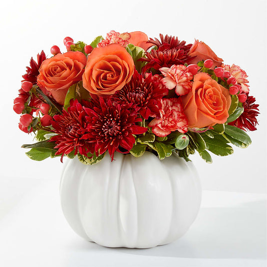 Autumn Air Pumpkin Bouquet – SIXTO'S FLOWER SHOP, Union City NJ