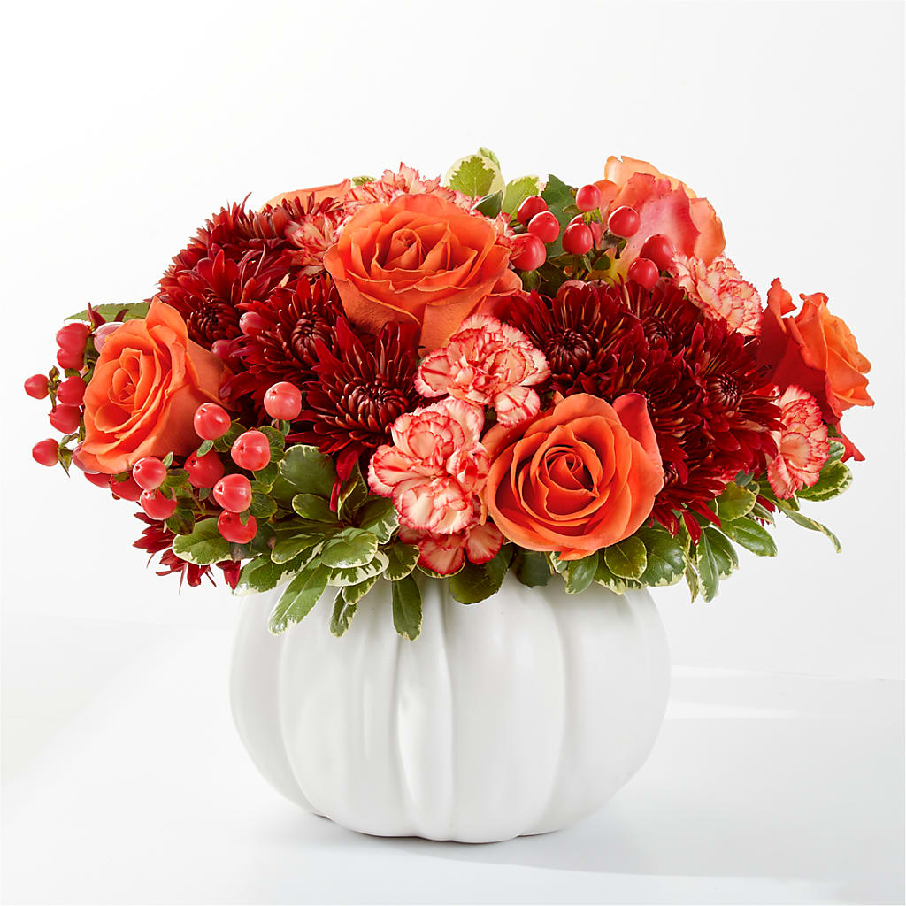 Autumn Air Pumpkin Bouquet – SIXTO'S FLOWER SHOP, Union City NJ