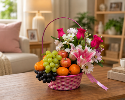 Fresh Gatherings Basket – SIXTO'S FLOWER SHOP, Union City NJ