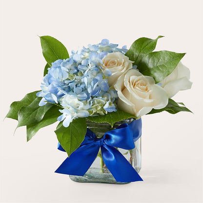 Sky Blue Delight Bouquet – SIXTO'S FLOWER SHOP, Union City NJ